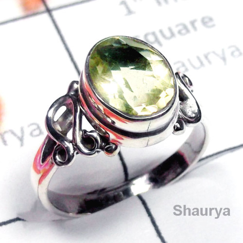 Green Amethyst D - SDR971-Exclusive Silver Direct Factory Manufacturer Designer Rin