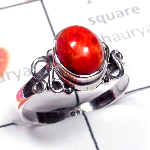 Sponz Coral F - SDR971-Exclusive Silver Direct Factory Manufacturer Designer Rin