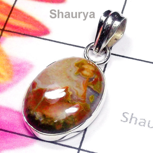 Rhyolite D - ISP937-925 Manufacturer Semiprecious Gemstone Pendant Rhyolite D - ISP937-925 Manufacturer Semiprecious Gemstone Pendant