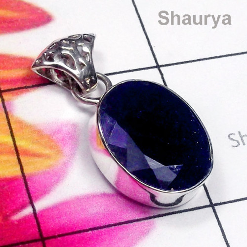 Iolite Cut E - ISP937-925 Manufacturer Semiprecious Gemstone Pendant Iolite Cut E - ISP937-925 Manufacturer Semiprecious Gemstone Pendant