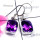 Amethyst C - SDE923-Cut Amethyst 925 Manufacturer Handmade Earring
