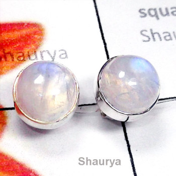 Rainbow A - SSE990-Rainbow Moonstone Direct Factory 925 Stud Earring Rainbow A - SSE990-Rainbow Moonstone Direct Factory 925 Stud Earring
