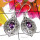 Amethyst O - CES993-Sterlings Silver Semiprecious Gemstone Casting Earring