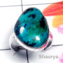 Crysocola A - PSR988-Sterling Silver Crysocola Gemstone Handmade Ring