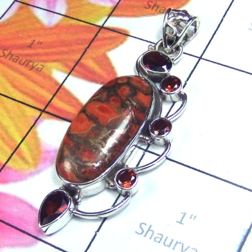 Red copper Turquoise C - SD873 Wholesale Sterling silver with Red copper Turquoise Pendan Red copper Turquoise C - SD873 Wholesale Sterling silver with Red copper Turquoise Pendan