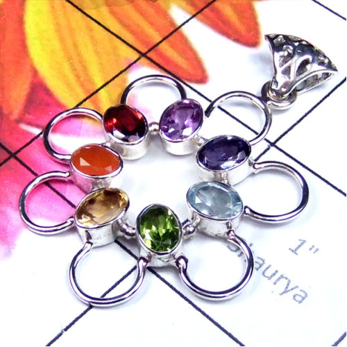 Chakra B - CHP993-Exclusive sterling silver gems Chakra Jewelry Collection