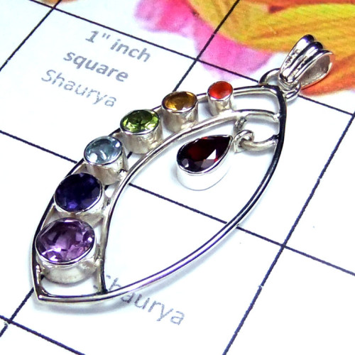 Chakra O - CHP993-Exclusive sterling silver gems Chakra Jewelry Collection Chakra O - CHP993-Exclusive sterling silver gems Chakra Jewelry Collection