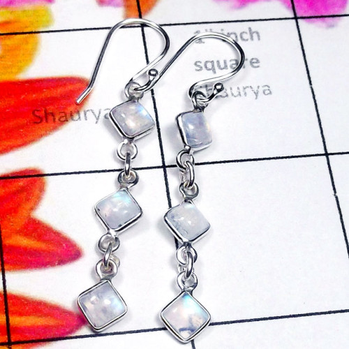 Rainbow A - SBP969-Beautiful Gemstone 925 Manufacturer Silver Bejal Earring