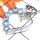 Blue Topaz B - CSP990-Beautiful Casting dedign Heart Pendant