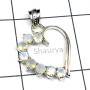 Rainbow F - CSP990-Beautiful Casting dedign Heart Pendant