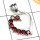 Garnet H - CSP990-Beautiful Casting dedign Heart Pendant