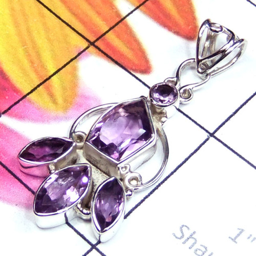 Amethyst cut D - SD872-Stylish fancy style citrine Pendant