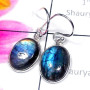 Labradorite O - BZE997- Dynamical silver gems Manufacturer Bejal Earring