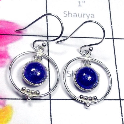 Tanzanite A - BZE990-Dynamical silver gems jewelry Manufacturer & Exporter Ind
