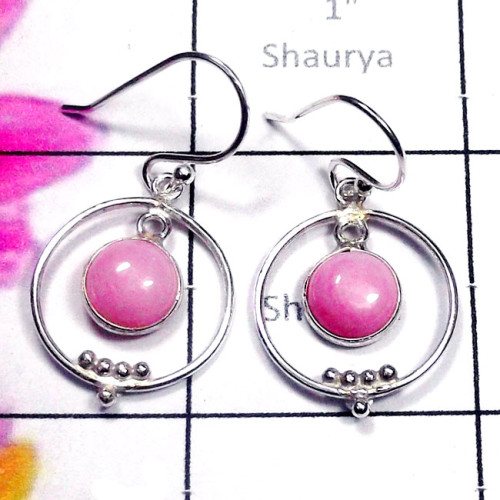 Pink Opal C - BZE990-Dynamical silver gems jewelry Manufacturer & Exporter Ind