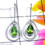 Peridot B - BZE989-Dynamical silver gems 925 Manufacturer Bejal Earring