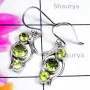 Peridot H - SDE916-Sterling Silver Semiprecious Gemstone Handmade Designer E