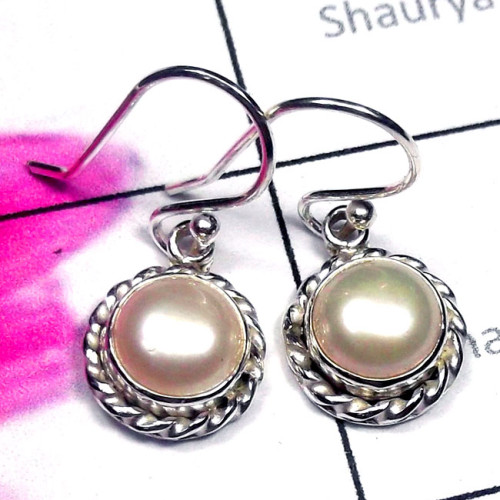 Pearl H - SDE915-925 Manufacturer Small Sterling Silver Wholesale Designer Pearl H - SDE915-925 Manufacturer Small Sterling Silver Wholesale Designer