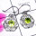 Peridot B - SDE910-Semiprecious Gemstone Sterling Silver Filigree Earring