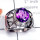 Amethyst D - SCR948-925 Sterling Silver Semiprecious Gemstone Stunning Ring