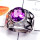 Amethyst G - SCR948-925 Sterling Silver Semiprecious Gemstone Stunning Ring