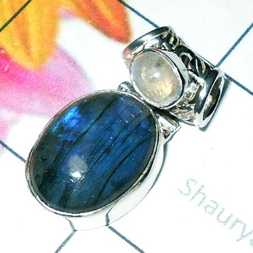 Labradorite G - SD860-Dynamical silver gems 925 Manufacturer Stunning Pendant Labradorite G - SD860-Dynamical silver gems 925 Manufacturer Stunning Pendant
