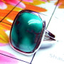 Tibet Turquoise A - PSR977-Tibet Turquoise Gemstone Sterling Silver Plain Silver Rin