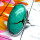 Tibet Turquoise C - PSR977-Tibet Turquoise Gemstone Sterling Silver Plain Silver Rin