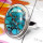 Blue Copper Touarquoise C - PSR970-Blue Copper Turquoise Gemstone 925 Silver Royal Ring