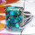 Blue Copper Turquoise D - PSR970-Blue Copper Turquoise Gemstone 925 Silver Royal Ring