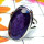 Iolite O - PSR963-Cut Iolite Gemstone 925 Sterling Silver Ring