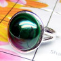 Malachite C - PSR962-Sterling Silver Malachite Gemstone Stunning Ring