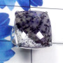 Dendritic Agate Cut D - PSR960-Dendritic Agate Semiprecious Gemstone Plain Silver Ring