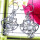 Rainbow C - FLE993-Two Stone 925 Sterling Silver Filigree Earring