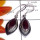 Garnet B - SDE896-Sterling Silver Single Stone Lightweight Earring