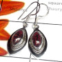 Mahagone Jasper D - SDE896-Sterling Silver Single Stone Lightweight Earring