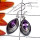 Amethyst cut E - SDE896-Sterling Silver Single Stone Lightweight Earring
