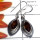 Smokey G - SDE896-Sterling Silver Single Stone Lightweight Earring