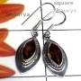 Smokey G - SDE896-Sterling Silver Single Stone Lightweight Earring