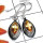 Citrine cut H - SDE896-Sterling Silver Single Stone Lightweight Earring