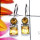 Citrine O - SPE986-Two Stone Lightweight 925 Plain Silver Earring