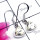 Dendritic Agate B - SPE985-925 Silver Semiprecious Gemstone Lightweight Earring