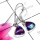 Purple Turquoise C - SPE985-925 Silver Semiprecious Gemstone Lightweight Earring
