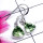 Green Amethyst H - SPE985-925 Silver Semiprecious Gemstone Lightweight Earring