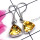 Citrine I - SPE985-925 Silver Semiprecious Gemstone Lightweight Earring