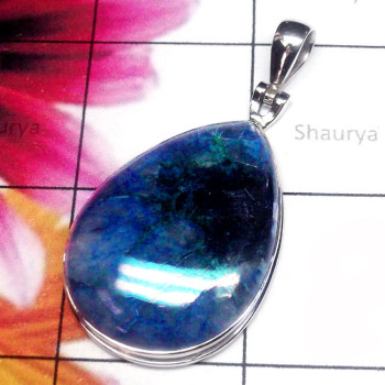 Appetite Blue O - DAB998-Appetite Blue 925 Silver Wholesale Stunning Pendant