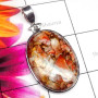 Mohave Calcite D - SMT998-925 Sterling Silver Mohave Calcite Pendant