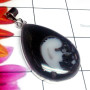 Colus Fossil D - DCF998-Colus Fossil Gemstone Sterling Silver Pendant