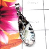 Kavity Slice Druzy D - KSD992-Kavity Slice Druzy 925 Sterling Silver Prong Setting Pend