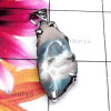 Kavity Slice Druzy E - KSD992-Kavity Slice Druzy 925 Sterling Silver Prong Setting Pend